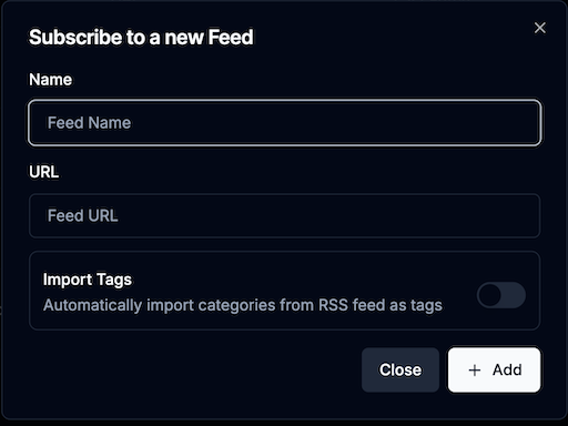 Karakeep Add Subscription